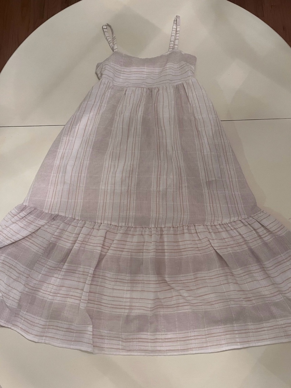 Millibon cream maxi dress and with accents